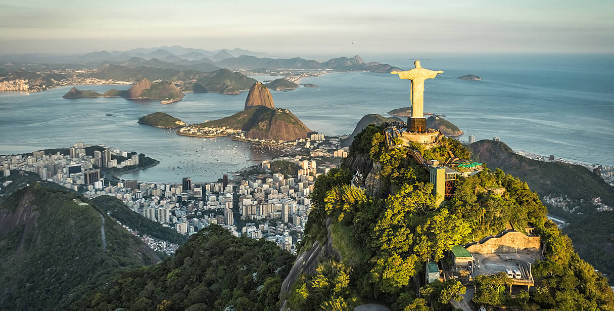 Christ the Redeemer over Rio Brazil