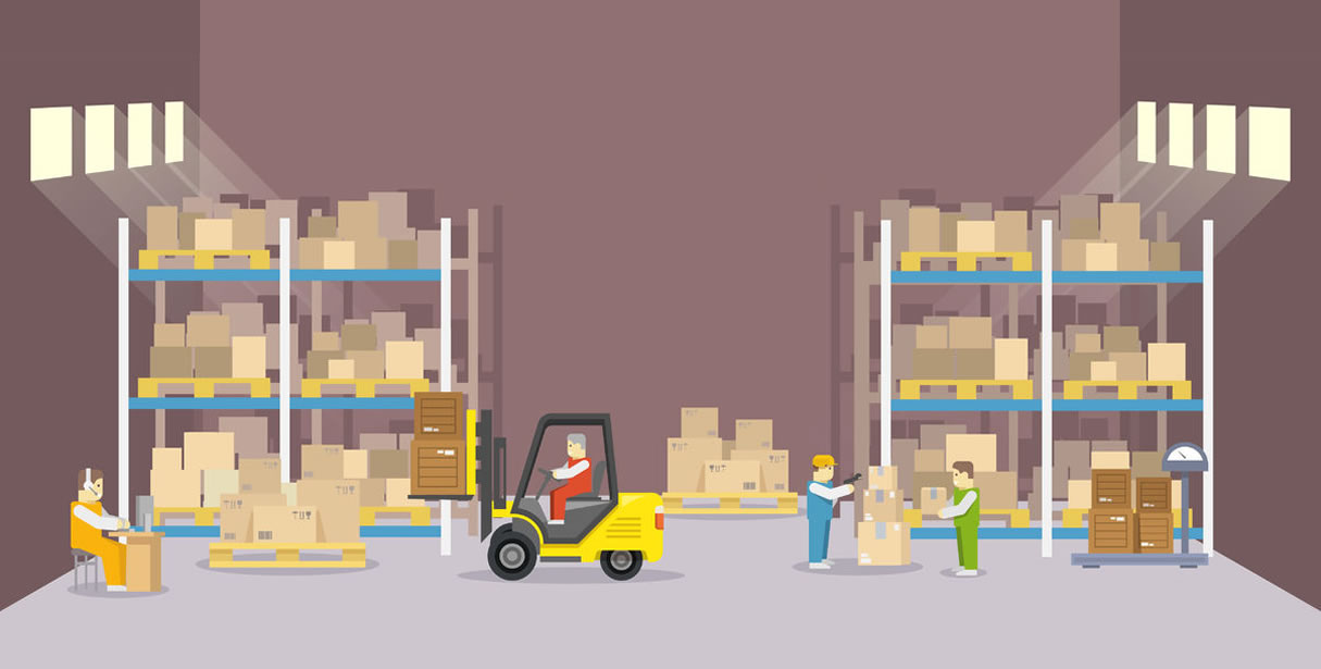 Warehouse work in progress