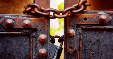 Locked gates