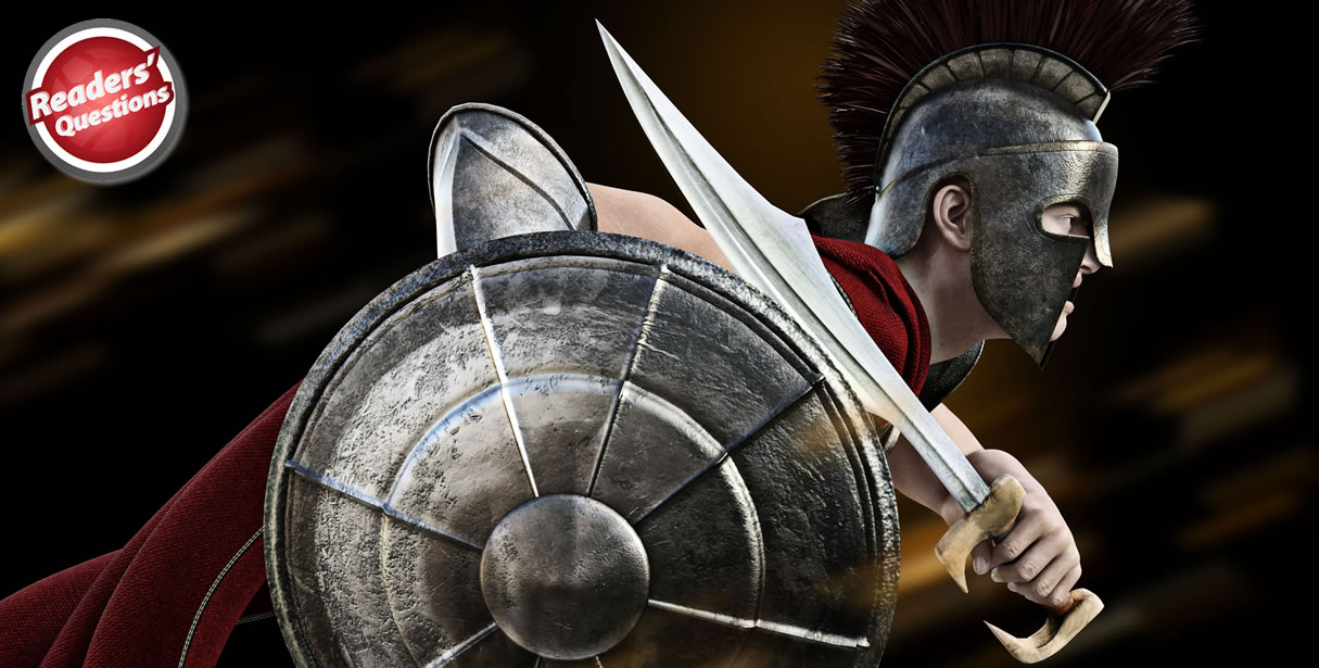Roman soldier charging