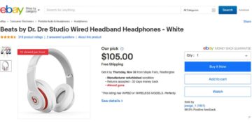 eBay grouped listing Beats Headphones