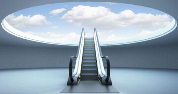 Escalator into the clouds