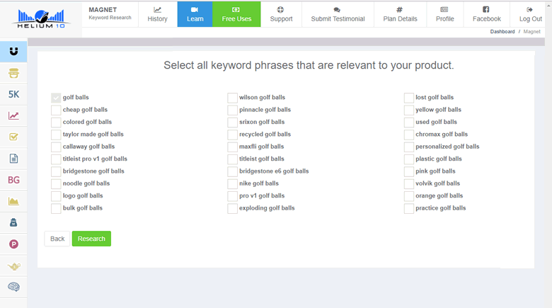 Helium 10 platform