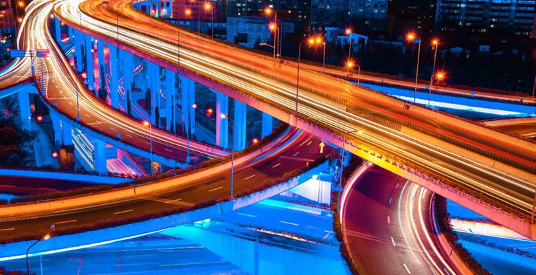 Road junction representing multi-channel selling