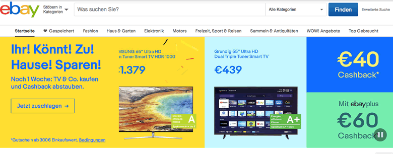 eBay Germany screenshot