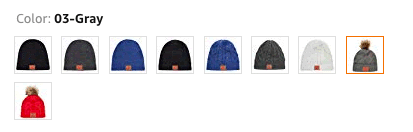 Hats vary by more than color