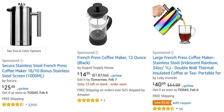 Amazon Sponsored Products