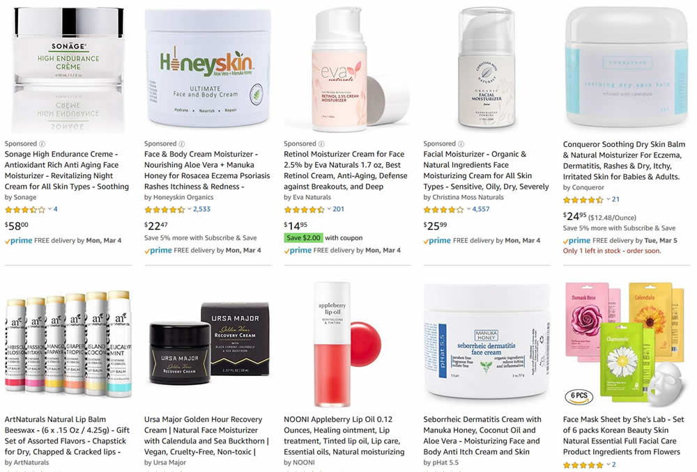 Search for soothing natural moisturizer for winter skin