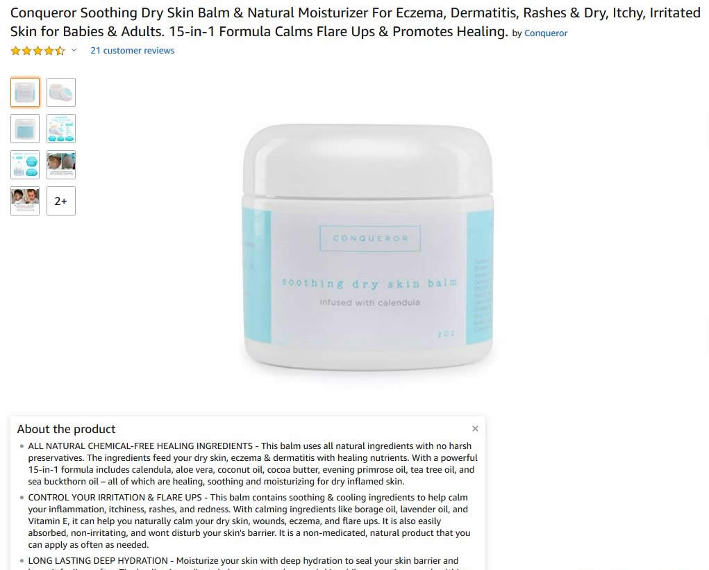 Conqueror soothing balm