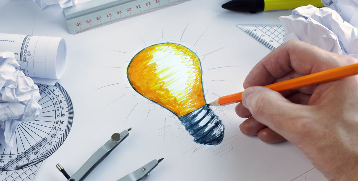 Main sketching lightbulb