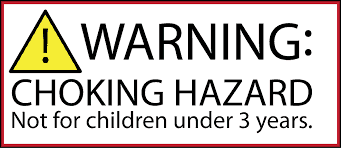 Choking hazard label