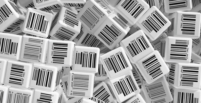 Cubes with barcodes
