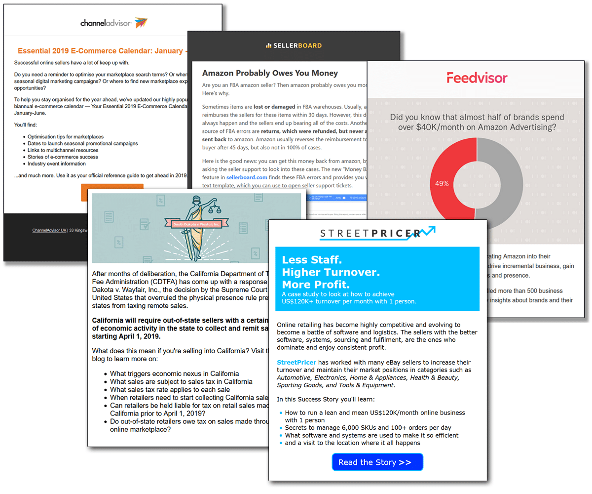 Dedicated emails examples