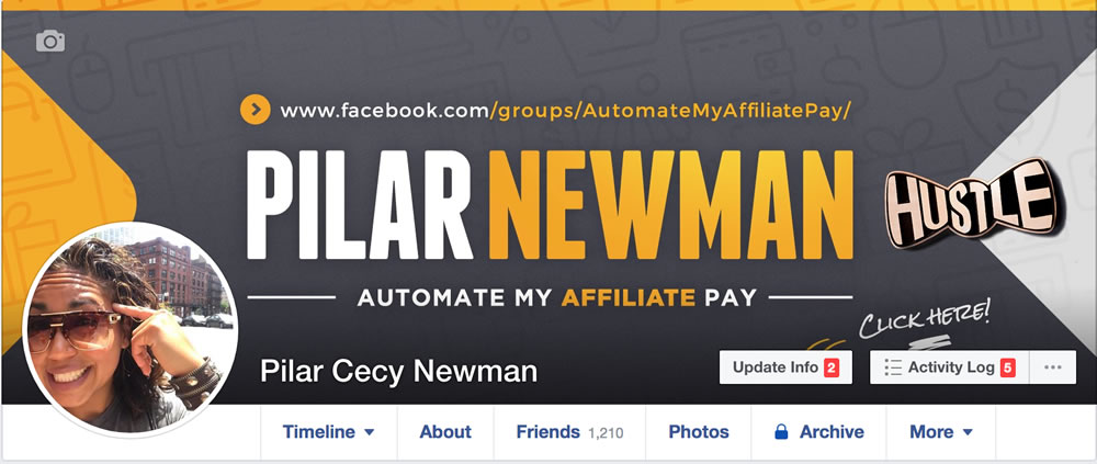 Pilar Newman personal FB profile banner