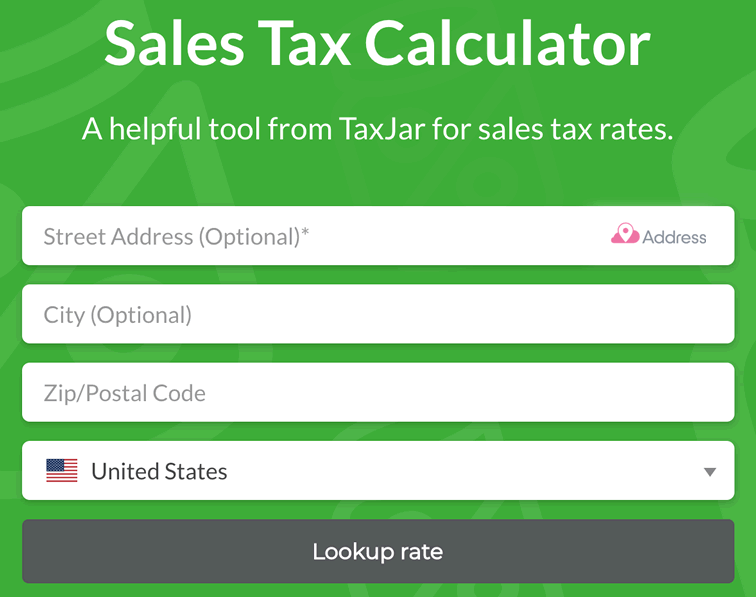 Sales tax calculator