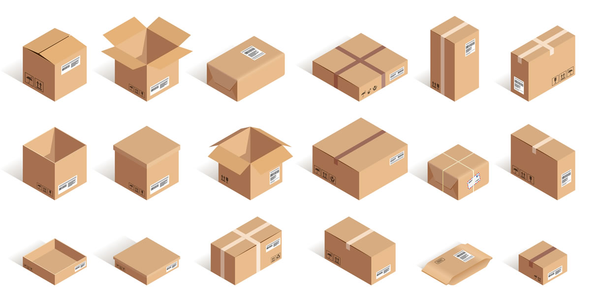 Boxes of different dimensions