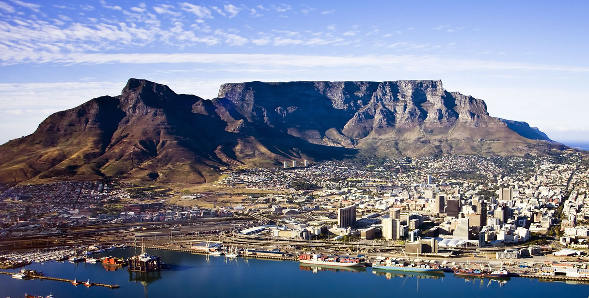 Cape Town and table mountain landscape