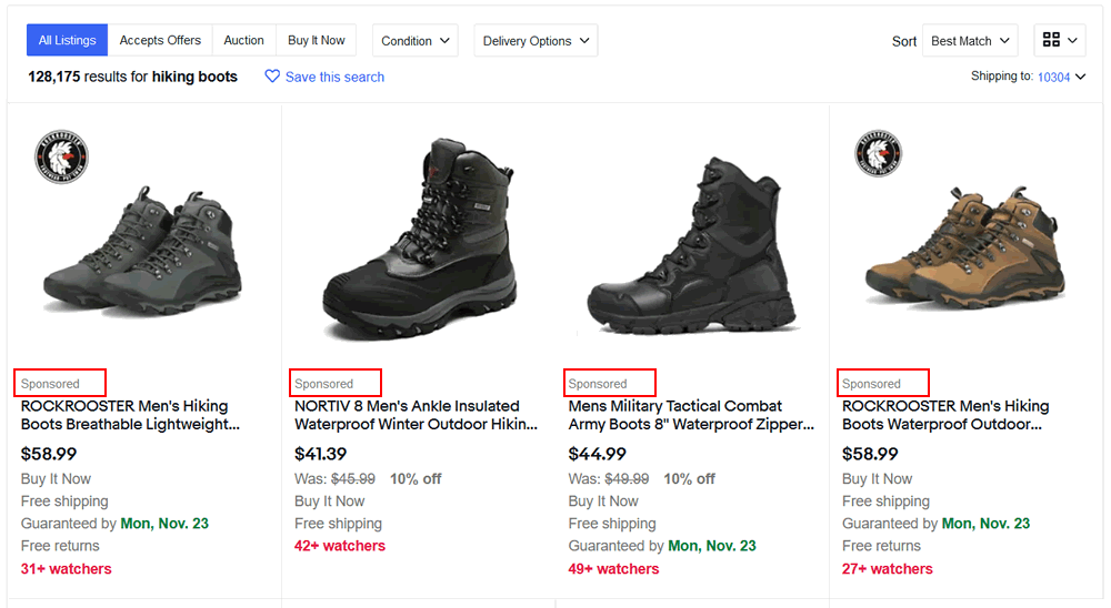 10. eBay Promoted Listings example