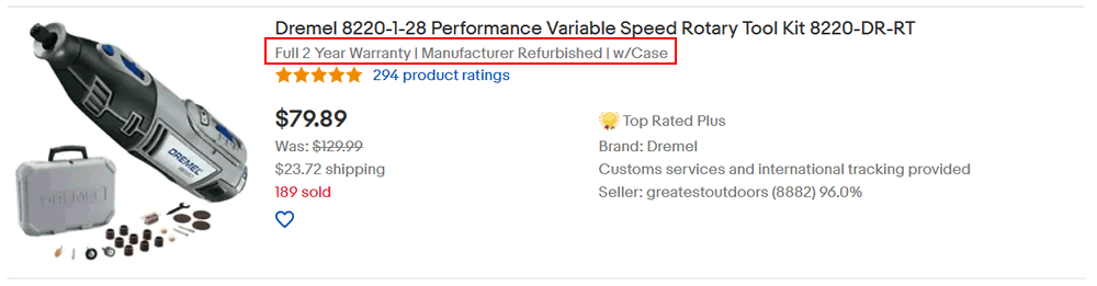 12. eBay subtitles example