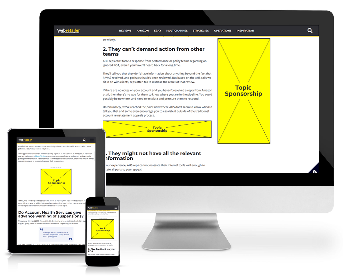 Topic Sponsorship on devices