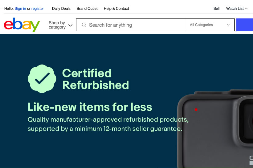 eBay Certified Refurbished