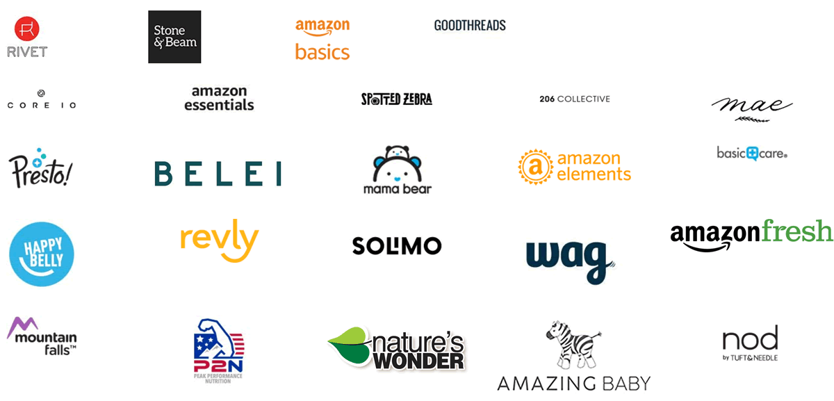 Amazon own brand logos
