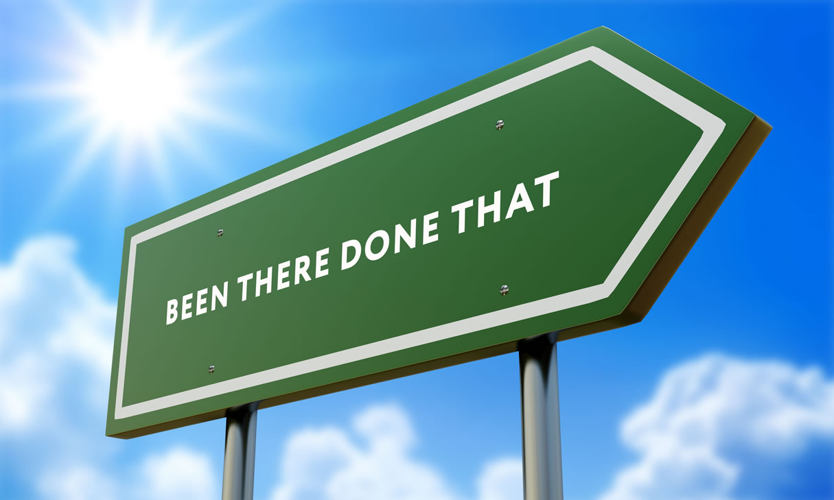 Been there done that sign
