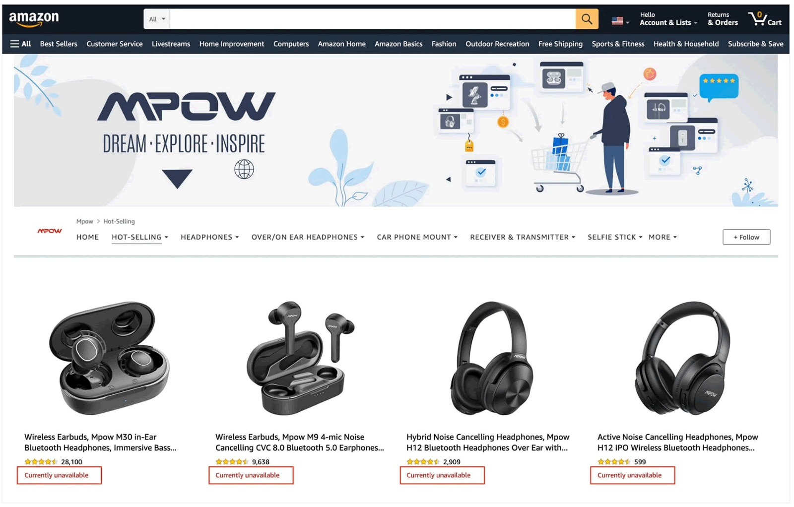 Mpow Amazon suspension