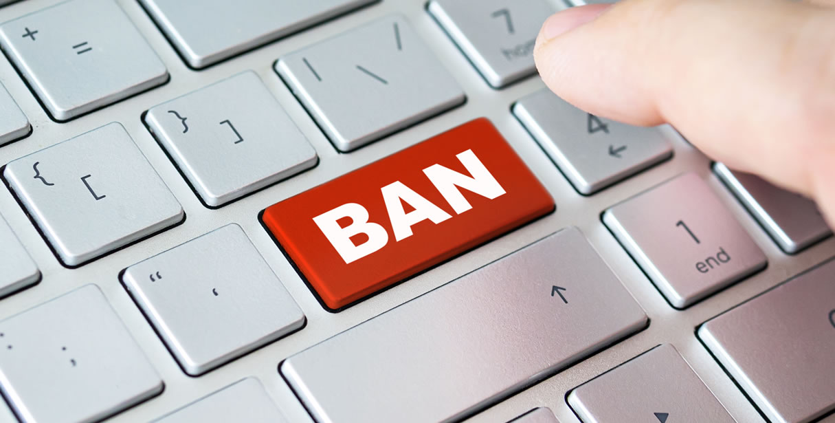 Ban key on computer keyboard