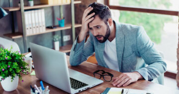 Man dismayed by message on computer