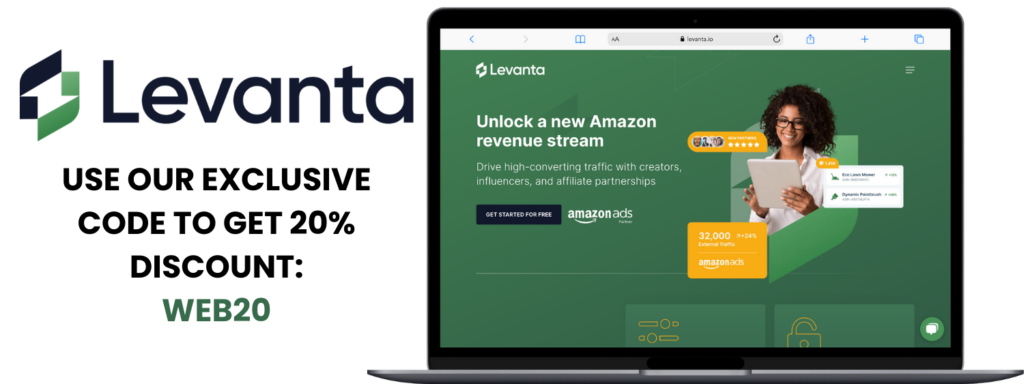 Levanta offers 20% discount for Webretailer readers